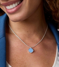 Load image into Gallery viewer, Honeybee Solitaire Necklace in Silver
