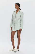 Load image into Gallery viewer, Amelie Romper in Pistachio Stripe

