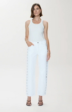 Load image into Gallery viewer, Lexi Bowed Straight Jean in Vivid White
