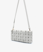 Load image into Gallery viewer, Lindy Woven Clutch in Off-White
