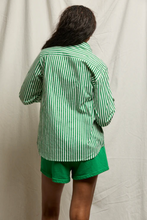 Load image into Gallery viewer, Gisele Button Up in Grass Stripe
