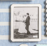 Load image into Gallery viewer, Mr. &amp; Mrs. 8x10 Enamel Frame
