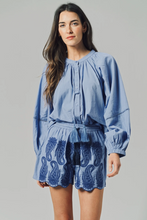 Load image into Gallery viewer, The Minka Shirt in Cornflower Blue
