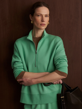 Load image into Gallery viewer, Mavis Mock Neck Sweat in Green Spruce
