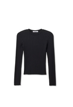 Load image into Gallery viewer, Rowe Ribbed Crew In Black
