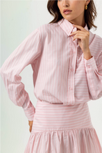 Load image into Gallery viewer, Vada Shirt in Roselight Stripe
