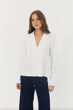Load image into Gallery viewer, Cain Top in White
