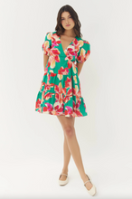 Load image into Gallery viewer, Ami Dress in Kelly Green Watercolor
