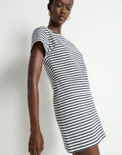 Load image into Gallery viewer, Rosie Mini Dress in Navy Stripe
