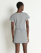 Load image into Gallery viewer, Rosie Mini Dress in Navy Stripe
