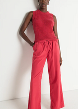 Load image into Gallery viewer, Lucia Tie Waist Pant in Heartbeat Red

