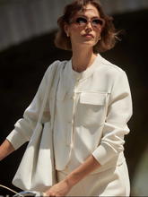 Load image into Gallery viewer, Hartwell Button Through Sweat in Pristine
