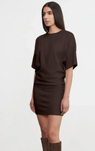 Load image into Gallery viewer, Supima Curve Mini Dress in Chocolate
