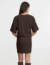 Load image into Gallery viewer, Supima Curve Mini Dress in Chocolate
