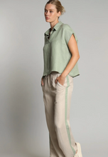 Load image into Gallery viewer, Cupro Linen Draw String Pant
