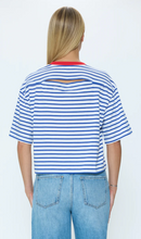 Load image into Gallery viewer, Mae Cropped Tee in Maritime Red
