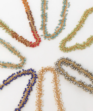 Load image into Gallery viewer, Small Cluster Rosary Necklace in Pearl
