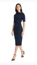 Load image into Gallery viewer, Erin Half Sleeve Dress in Navy
