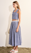 Load image into Gallery viewer, Gingham Pleated Midi Skirt
