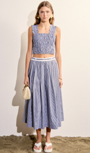 Load image into Gallery viewer, Smocked Gingham Ruffle Tank
