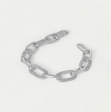 Load image into Gallery viewer, Silver Solene Pave Link Bracelet
