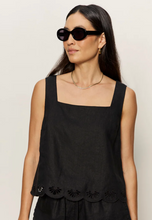 Load image into Gallery viewer, Almost There Linen Top in Black
