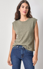 Load image into Gallery viewer, Cap Sleeve Crew in Fern
