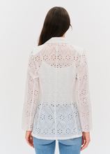 Load image into Gallery viewer, Eyelet White Blazer
