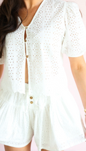 Load image into Gallery viewer, Button Front Blouse in White
