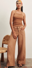 Load image into Gallery viewer, Linen Marine Wide Leg Pant in Toasted Coconut

