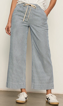 Load image into Gallery viewer, Lily Stripe Cropped Pant in Yacht Stripe
