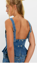 Load image into Gallery viewer, Sunfaded Denim Top in Steel Blue
