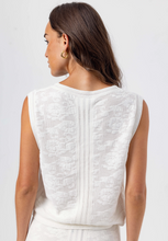 Load image into Gallery viewer, Clover Sweater Vest in Cream
