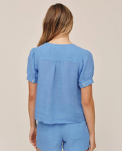 Load image into Gallery viewer, Flowy Pullover Top in Ocean Blue
