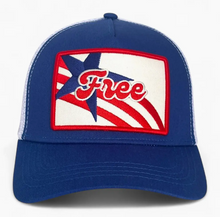 Load image into Gallery viewer, Free Star &amp; Stripes Trucker Hat
