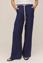 Load image into Gallery viewer, Clean Waist Pintuck Pant in Nautical Night
