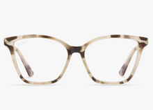 Load image into Gallery viewer, Leah Cream Tortoise Blue Light Readers
