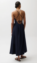 Load image into Gallery viewer, Sadee Open Back Dress in Navy
