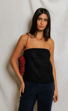 Load image into Gallery viewer, Linen Tube Top in Black
