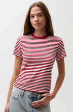 Load image into Gallery viewer, Alba Shrunken Tee in Racer Stripe
