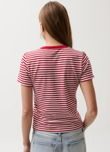 Load image into Gallery viewer, Alba Shrunken Tee in Racer Stripe
