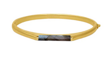 Load image into Gallery viewer, Revival Hinge Gemstone Bangle
