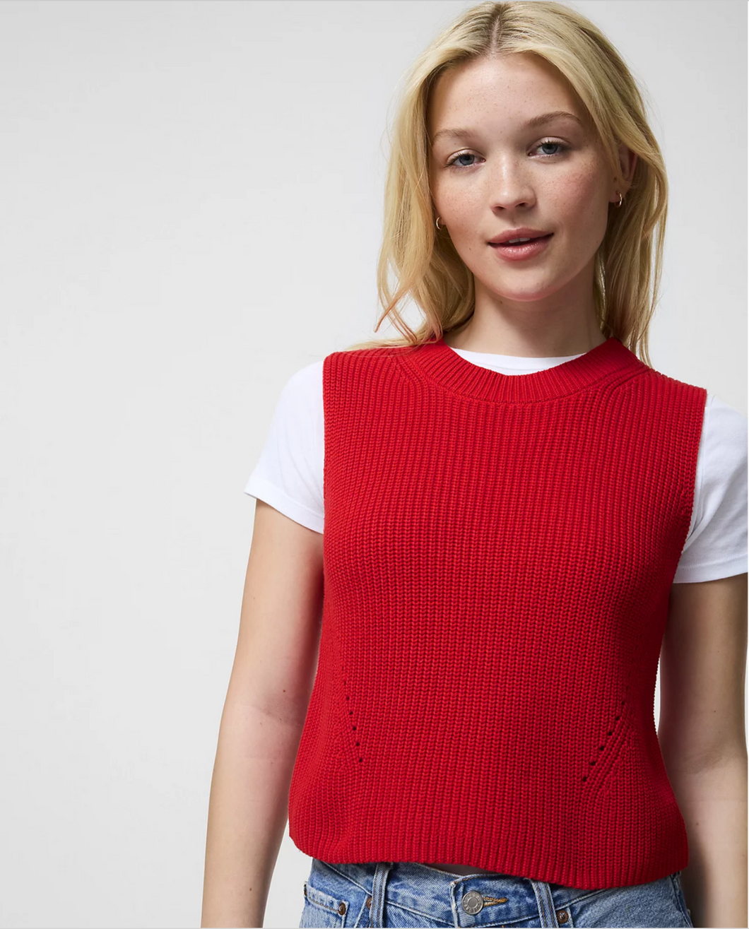 Mozart Sleeveless Crewneck Sweater