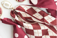Load image into Gallery viewer, Football on Scarf Necklace
