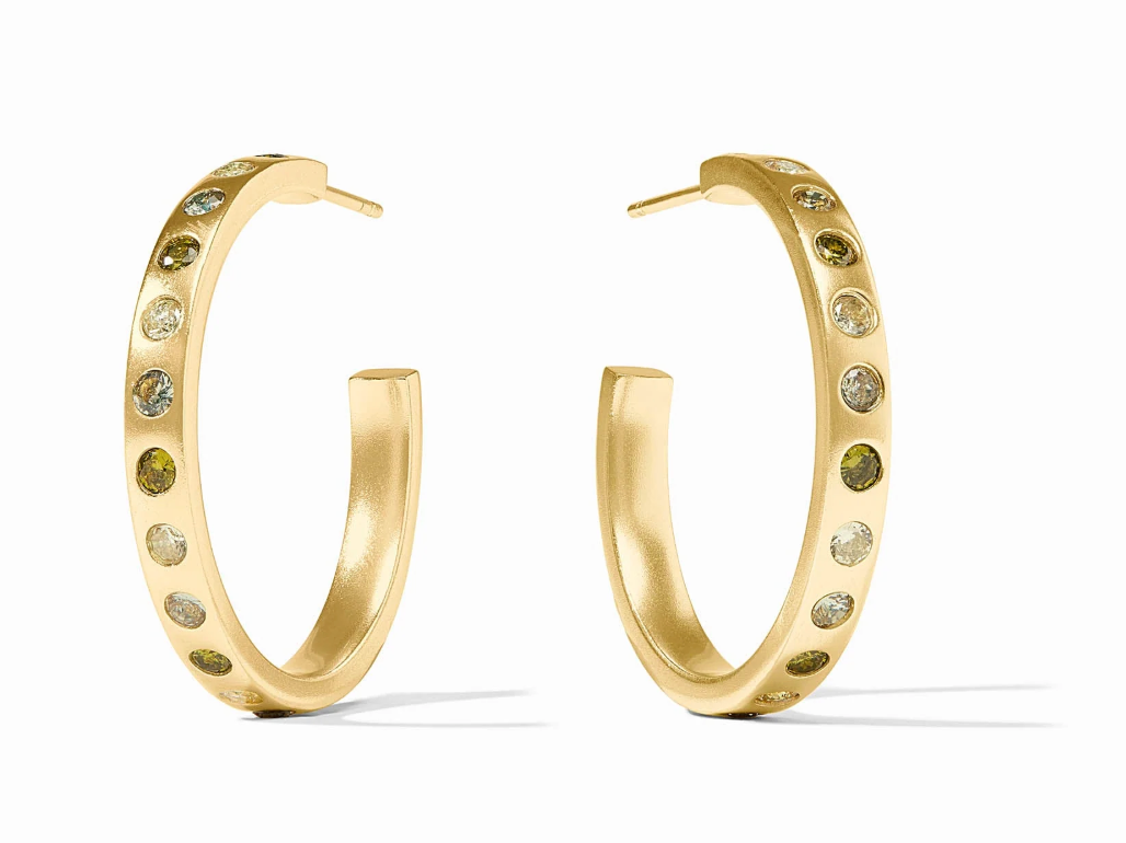 Rainbow Hoop in Jade