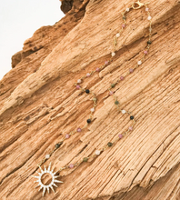 Load image into Gallery viewer, Rhinestone Starburst on 16" Rosary
