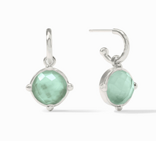 Load image into Gallery viewer, Honeybee Hoop &amp; Charm Earring in Silver
