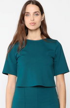 Load image into Gallery viewer, Ponte Knit Short Sleeve Top
