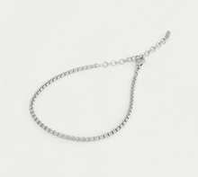 Load image into Gallery viewer, Mini Tokyo Chain Anklet in Silver
