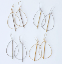 Load image into Gallery viewer, Petite Teardrop Hoop with Metal Spike
